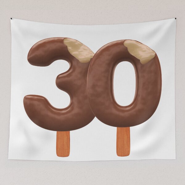 Item preview, 30 Ice Cream Thirty Number 3d Chocolate designed and sold by HelloFromAja.