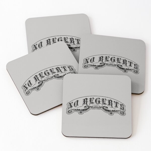 Item preview, NO REGERTS — misspelled tattoo designed and sold by Phil Tessier Too.