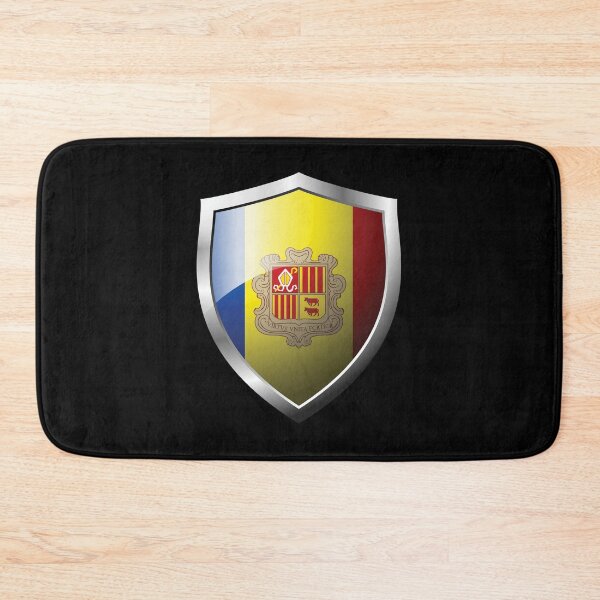 Item preview, Strong Andorra Flag Shield Country designed and sold by HelloFromAja.