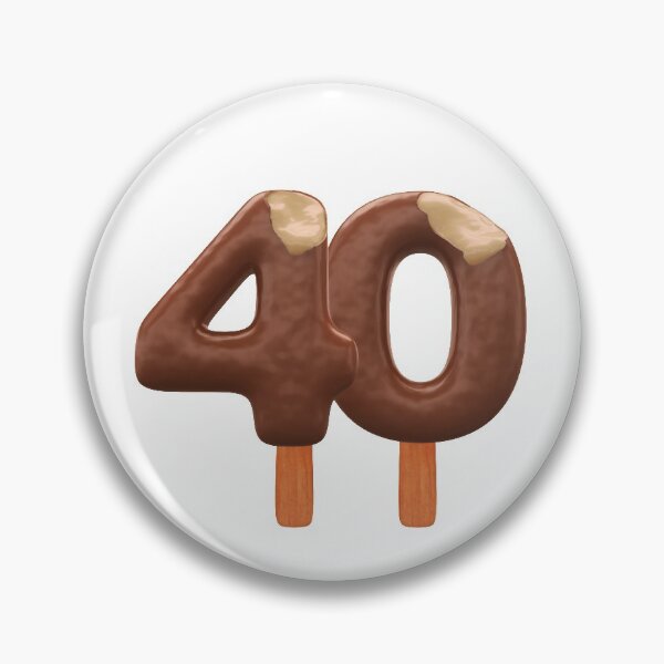 Item preview, 40 Ice Cream Fourty Number 3d Chocolate designed and sold by HelloFromAja.