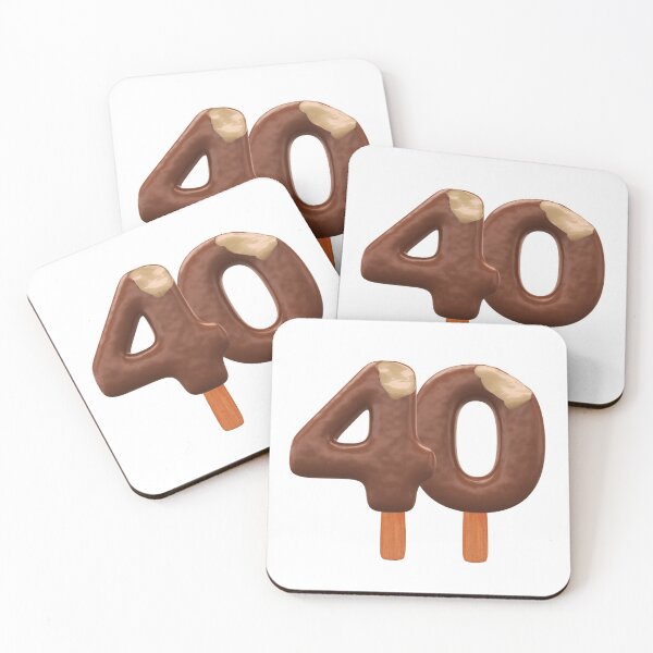 Item preview, 40 Ice Cream Fourty Number 3d Chocolate designed and sold by HelloFromAja.