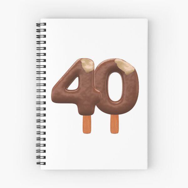 Item preview, 40 Ice Cream Fourty Number 3d Chocolate designed and sold by HelloFromAja.