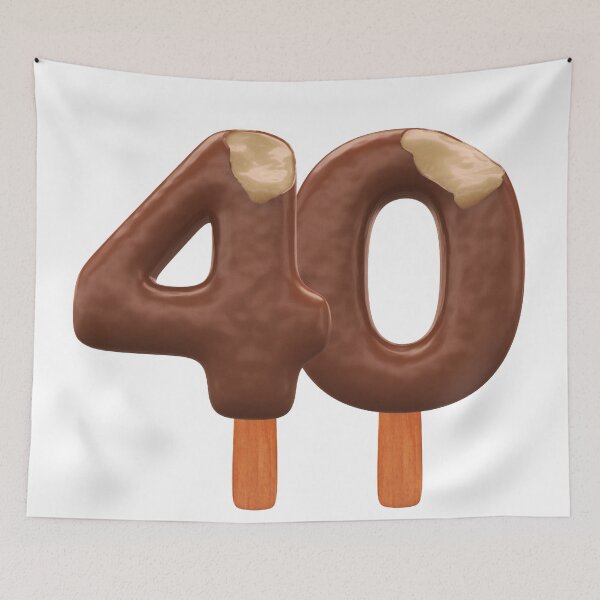 Item preview, 40 Ice Cream Fourty Number 3d Chocolate designed and sold by HelloFromAja.