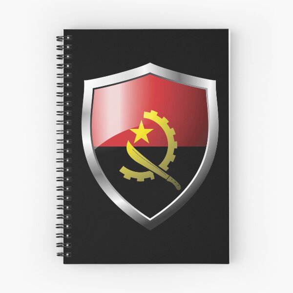 Item preview, Strong Angola Flag Shield Country designed and sold by HelloFromAja.