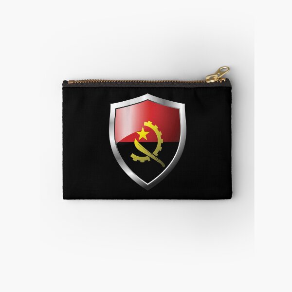 Item preview, Strong Angola Flag Shield Country designed and sold by HelloFromAja.