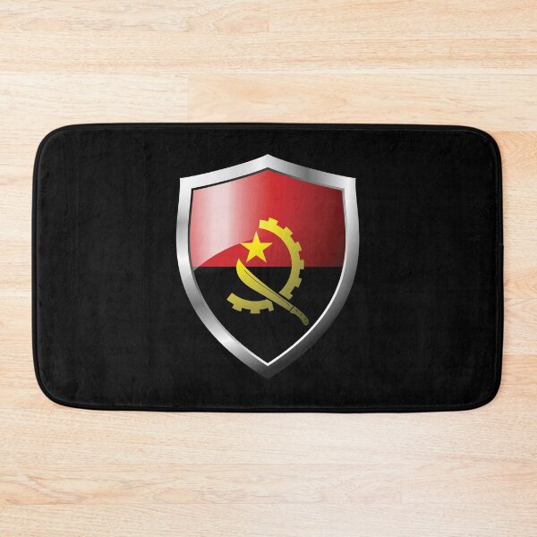 Item preview, Strong Angola Flag Shield Country designed and sold by HelloFromAja.