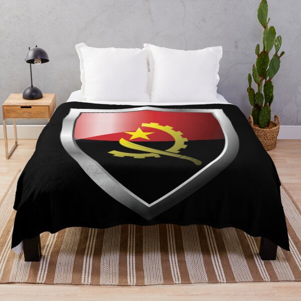 Item preview, Strong Angola Flag Shield Country designed and sold by HelloFromAja.