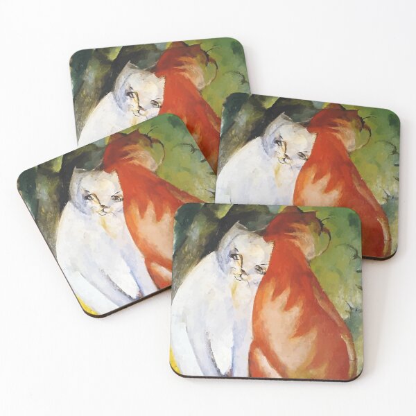 Item preview, Cats Red and White by Franz Marc designed and sold by digitalvintage.
