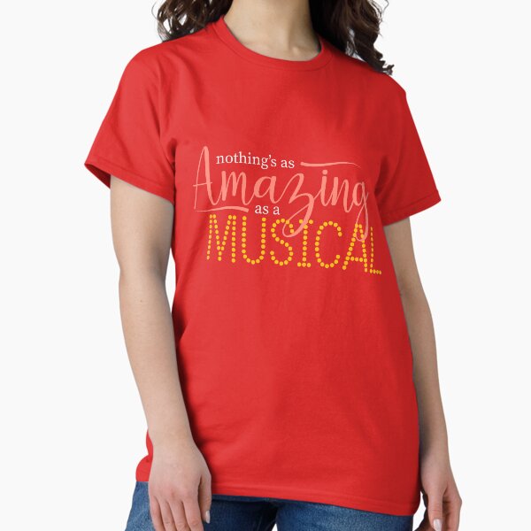 Vista previa del artículo con la obra «Nada es tan asombroso como un musical», diseñado y vendido por byebyesally.