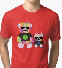 Rainbow Bear with shirts Tri-blend T-Shirt