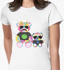 Rainbow Bear with shirts Women's Fitted T-Shirt