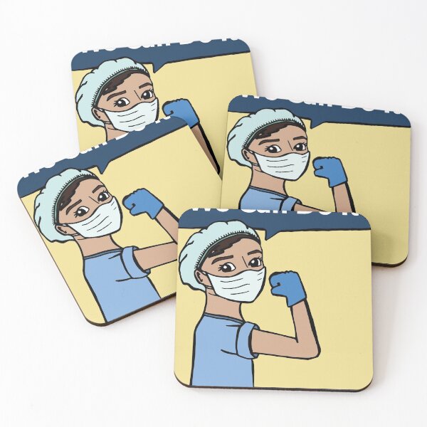 Item preview, We Can Do It - Support Health Care Workers -Yellow designed and sold by Alex Tsatsos.