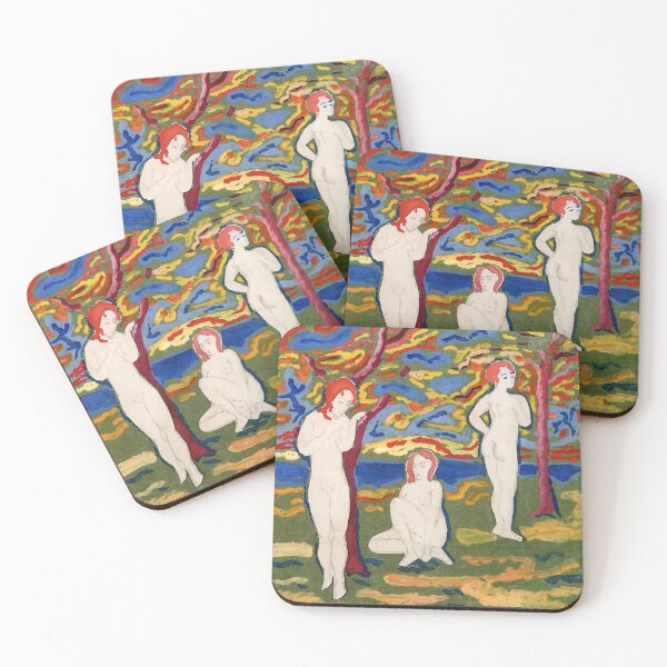 Item preview, Three Nudes Outdoors by August Mack designed and sold by digitalvintage.