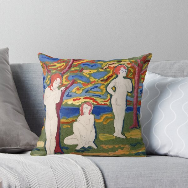 Item preview, Three Nudes Outdoors by August Mack designed and sold by digitalvintage.