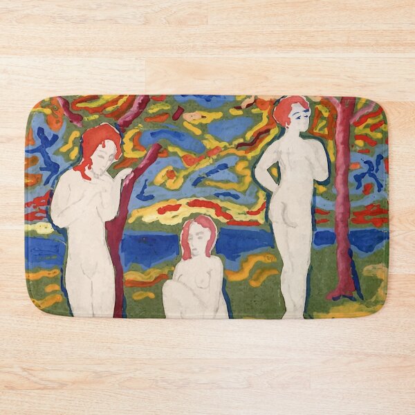 Item preview, Three Nudes Outdoors by August Mack designed and sold by digitalvintage.