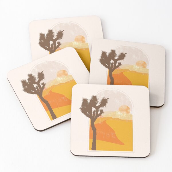 Item preview, Joshua Tree Desert Minimalist Landscape Illustration designed and sold by thegoodwordsco.