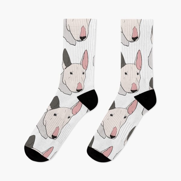 Item preview, Bull terrier white illustration designed and sold by MyArtistry.