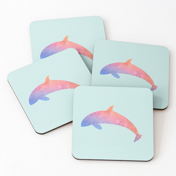 Item preview, Sunrise Watercolor Dolphin designed and sold by blue-jay-art.