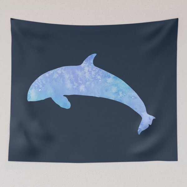 Item preview, Blue Watercolor Dolphin designed and sold by blue-jay-art.