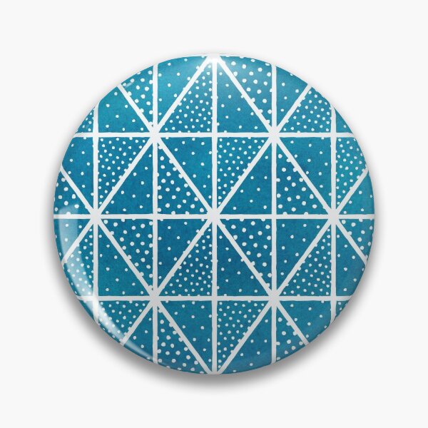 Item preview, Blue Triangle Dots Geometric Pattern designed and sold by blueskywhimsy.