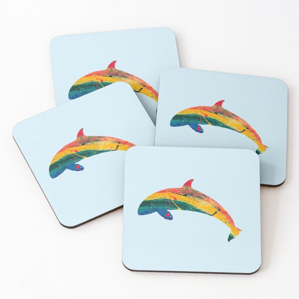 Item preview, Rainbow Dolphin designed and sold by blue-jay-art.
