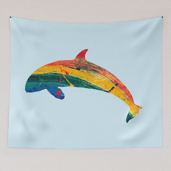 Item preview, Rainbow Dolphin designed and sold by blue-jay-art.