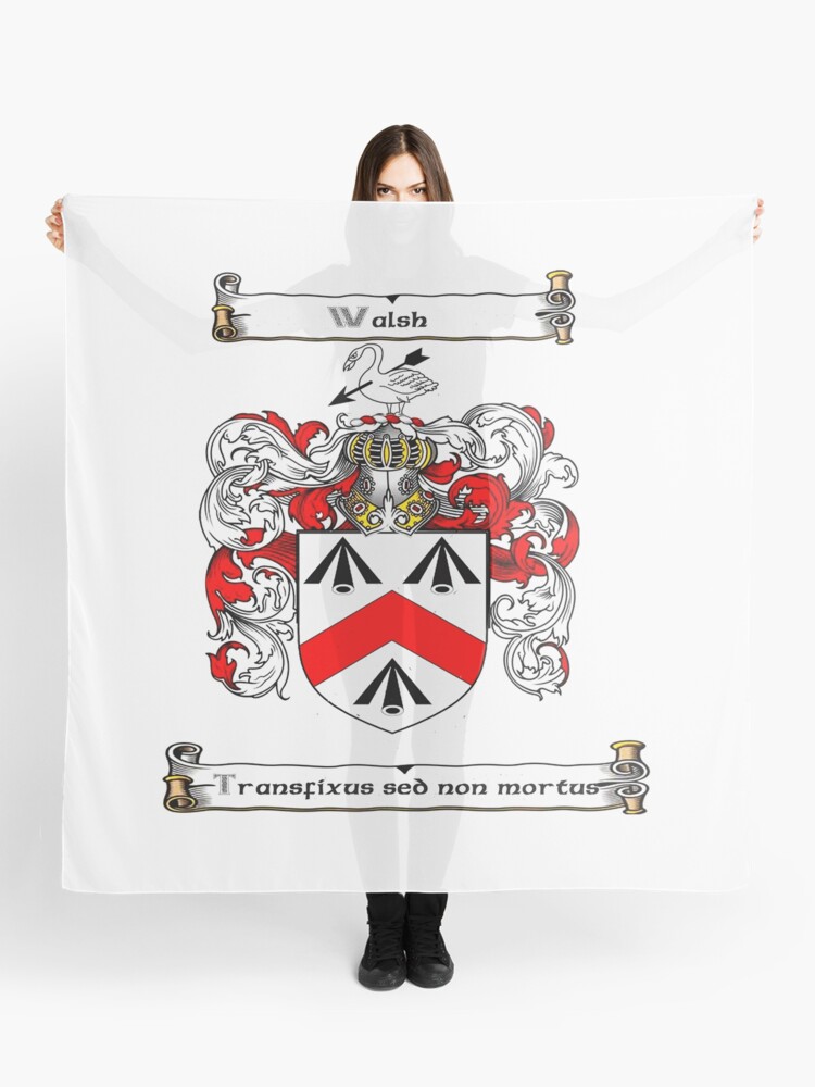 Walsh Family Crest Scarf By Hibernia29 Redbubble