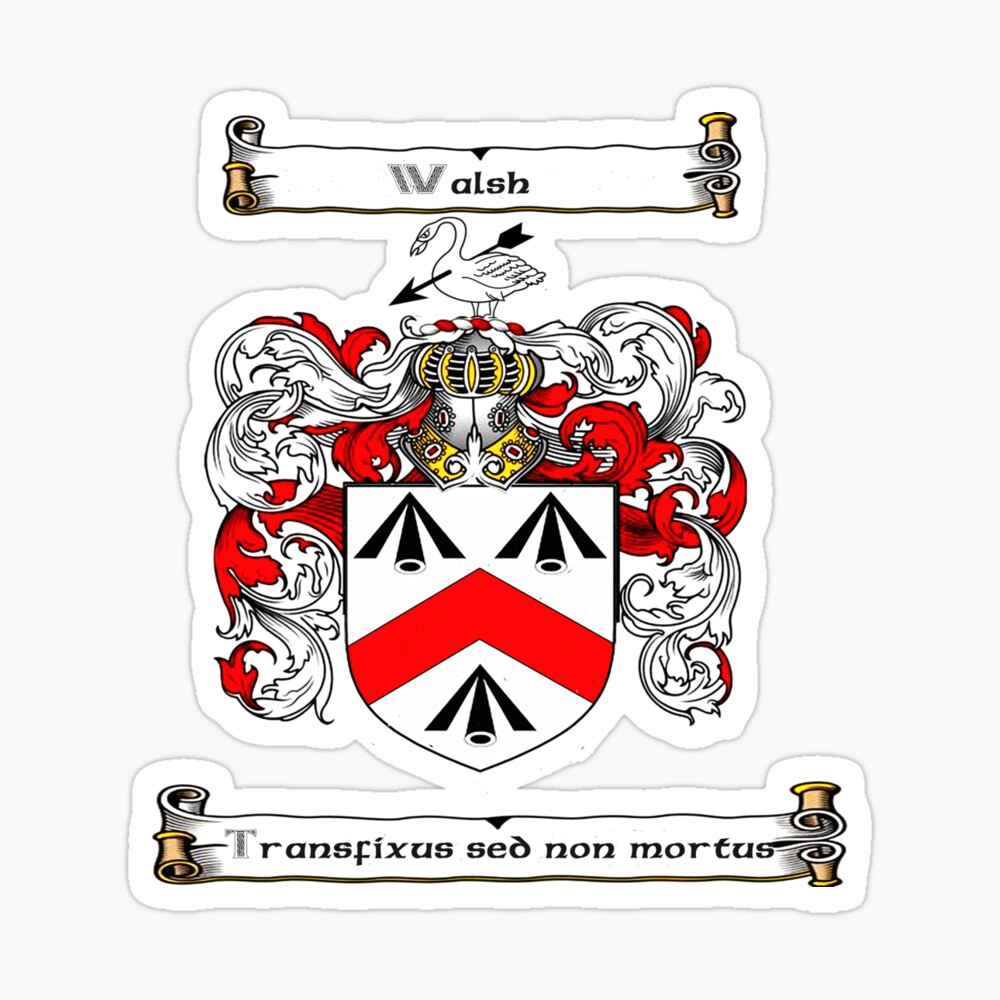 Walsh Family Crest Poster By Hibernia29 Redbubble