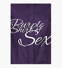 The Purple Shirt of Sex Photographic Print