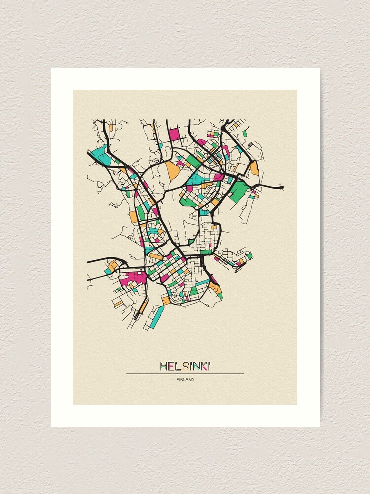 Helsinki, Finland Street Map