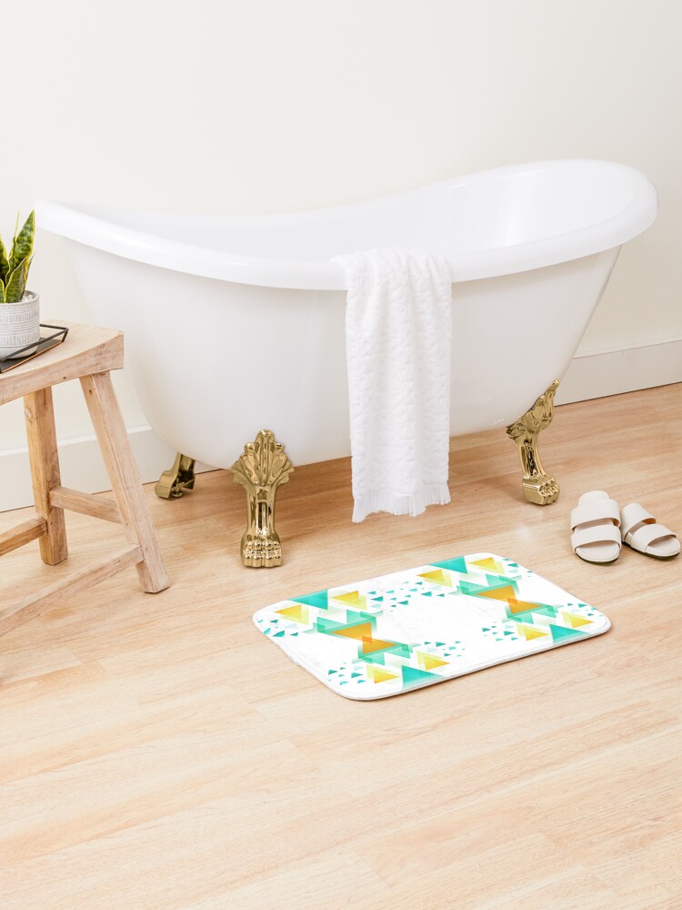 Thumbnail 1 of 6, Bath Mat, Kiawata designed and sold by kinkatstyle.