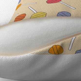Alternate view of Happy Lollipop Sugar Candy Throw Pillow