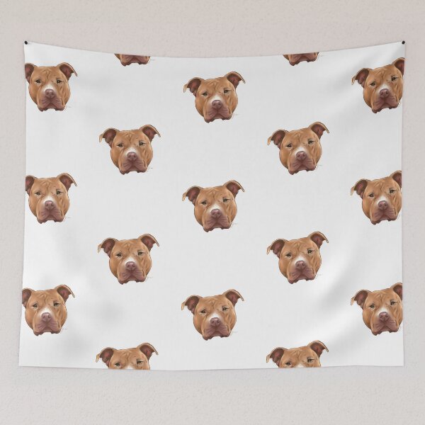 Item preview, Cute Pitbull Portrait Dog Love designed and sold by MyArtistry.