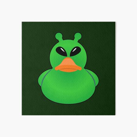 Alien Rubber Duck Ducky Art Board Print for Sale by BigTime Redbubble