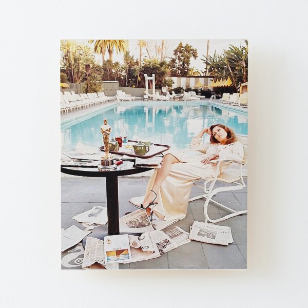 Faye Dunaway Wood Mounted Print