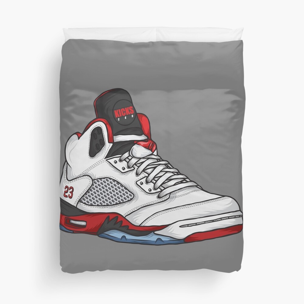 Shoes Fire Reds (Kicks) Duvet Cover