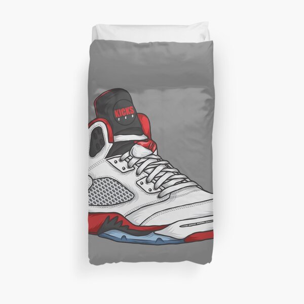 Shoes Fire Reds (Kicks) Duvet Cover