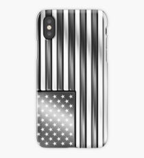 American Flag 2 - USA - Metallic - Steel iPhone Case