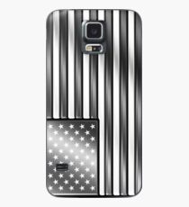 Funda/vinilo para Samsung Galaxy American Flag 2 - USA - Metallic - Steel