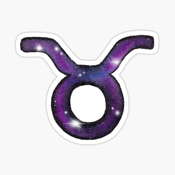 Taurus Galaxy Zodiac Sticker Sticker