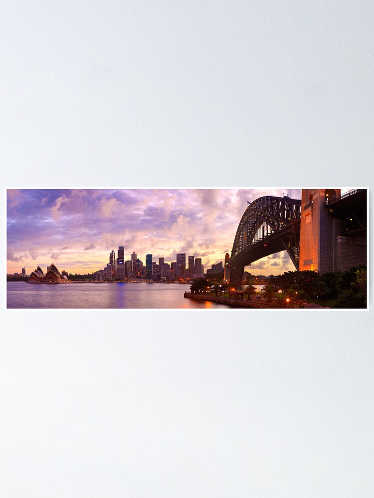 Thumbnail 1 of 3, Poster, Sydney Twilight, New South Wales, Australia designed and sold by Chockstone.