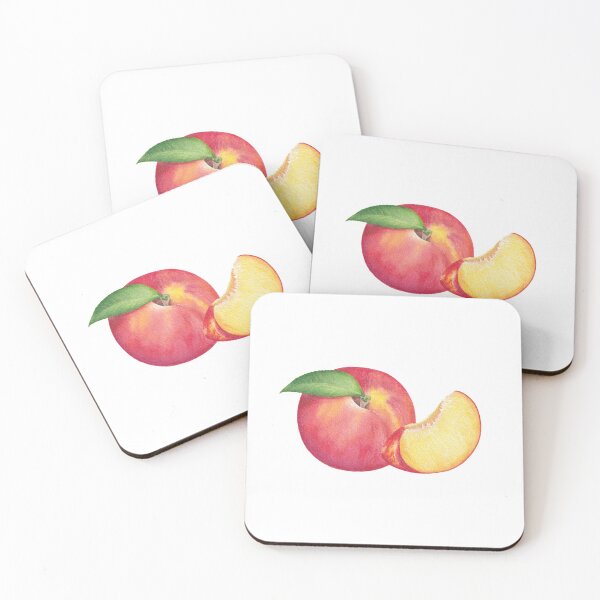 Item preview,  Cute Peach Fruit Watercolour, Peachy, Slice of Peach designed and sold by WhileIWonder.