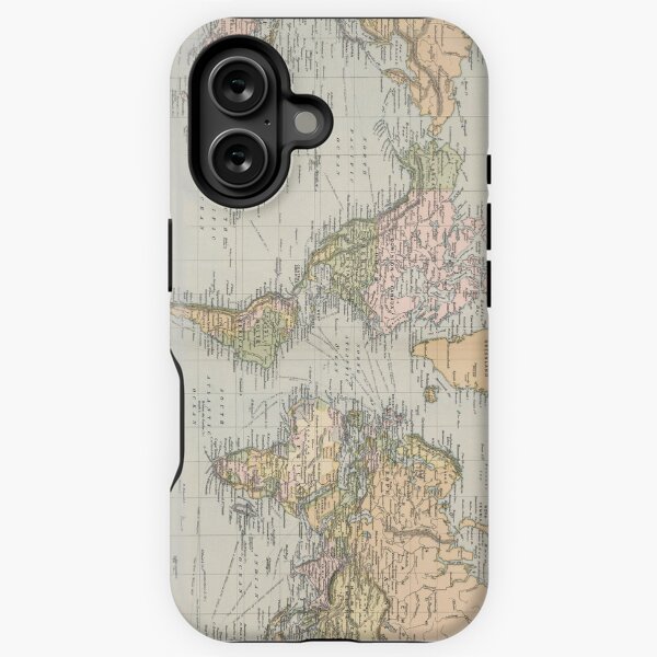 Item preview, Vintage Map of The World (1892) designed and sold by BravuraMedia.