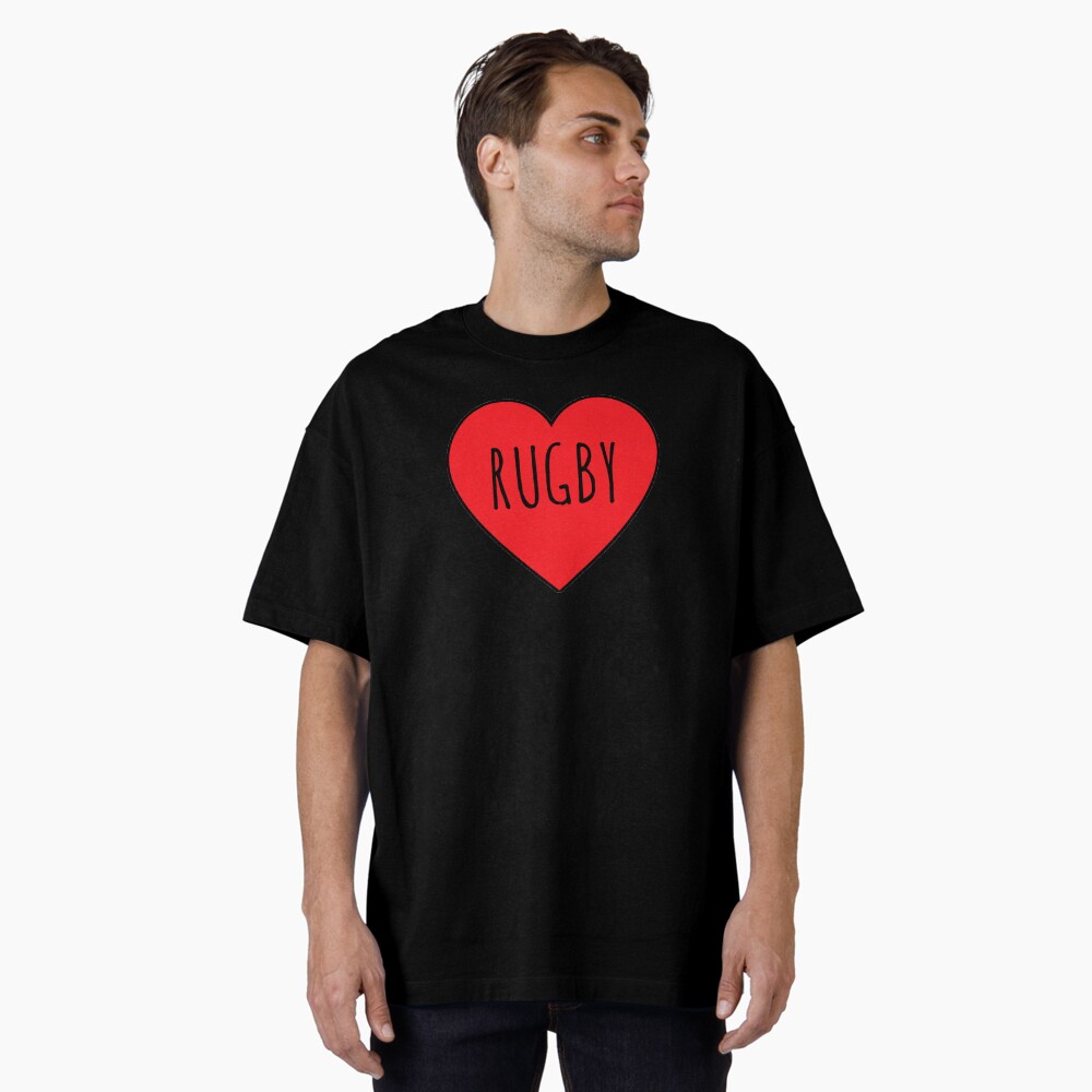 Rugby Heartbeat Pulse T-SHIRT Live Love Rugga Heart Beat Funny