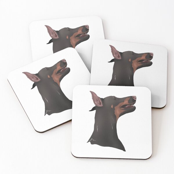 Artikelvorschau, Dobermann Portraits stolz Illustration entworfen und verkauft von MyArtistry.