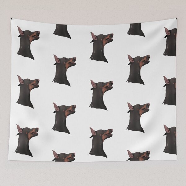 Item preview, Doberman Pinscher portraits proud illustration designed and sold by MyArtistry.