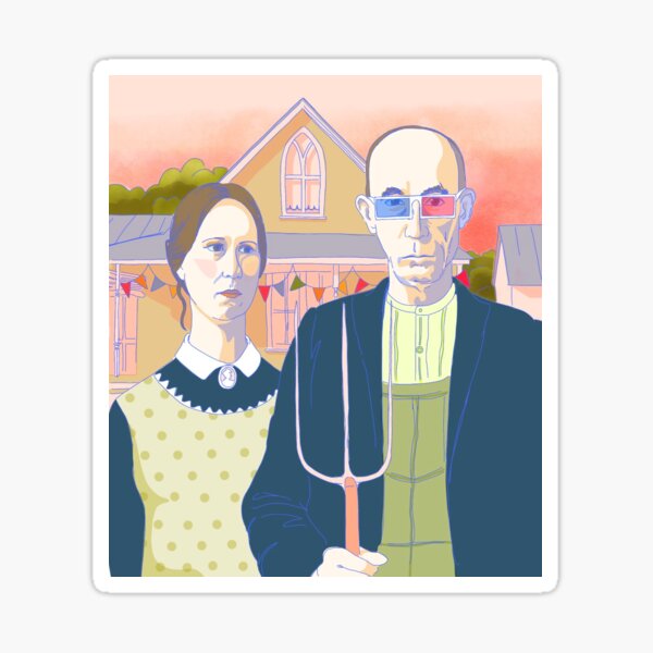American Gothic Sticker