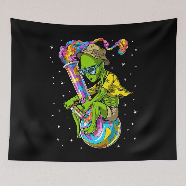 Item preview, Alien Stoner Weed Bong Trip designed and sold by underheaven.
