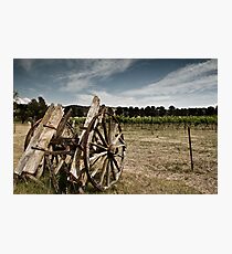 Old cart in Dalgety Photographic Print