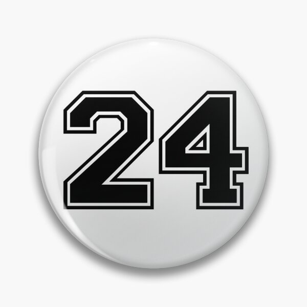 Item preview, Varsity Team Sports Uniform Number #24 - Black designed and sold by RiplMedia.